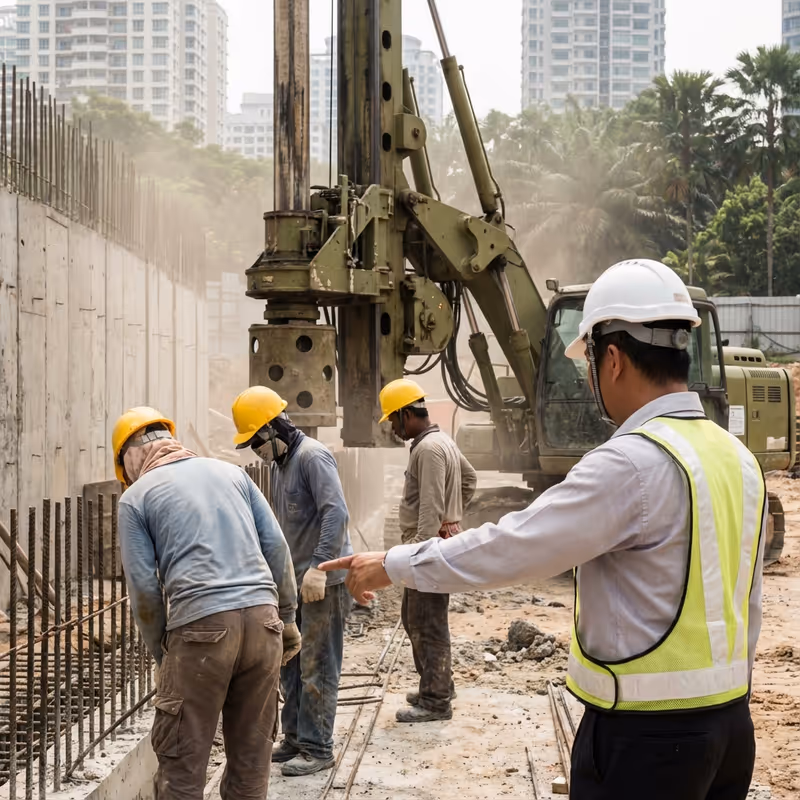 Piling and diaphragm walling